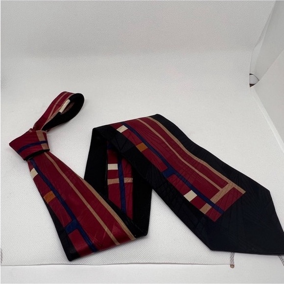 EUC Vintage Courreges Homme Linear Pattern Tie - Picture 4 of 8